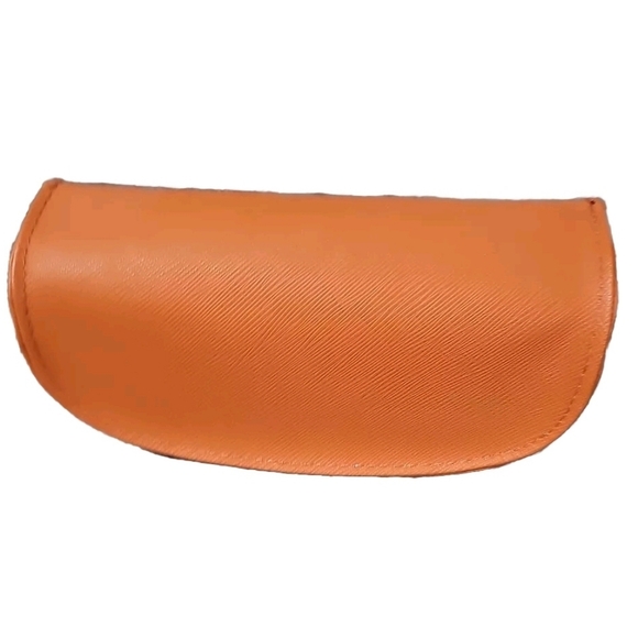 Tory Burch Orange Leather Eyeglass/Sunglasses Case Excellent Condition - Picture 4 of 6